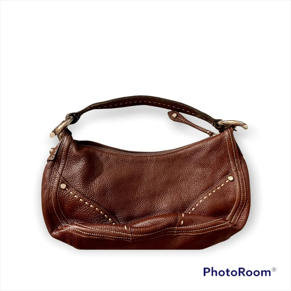 Francesco Biasia Brown Leather Hobo Handbag